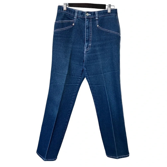 Vintage Rue Royal Blue  High Rise Mom Jeans - Picture 1 of 6